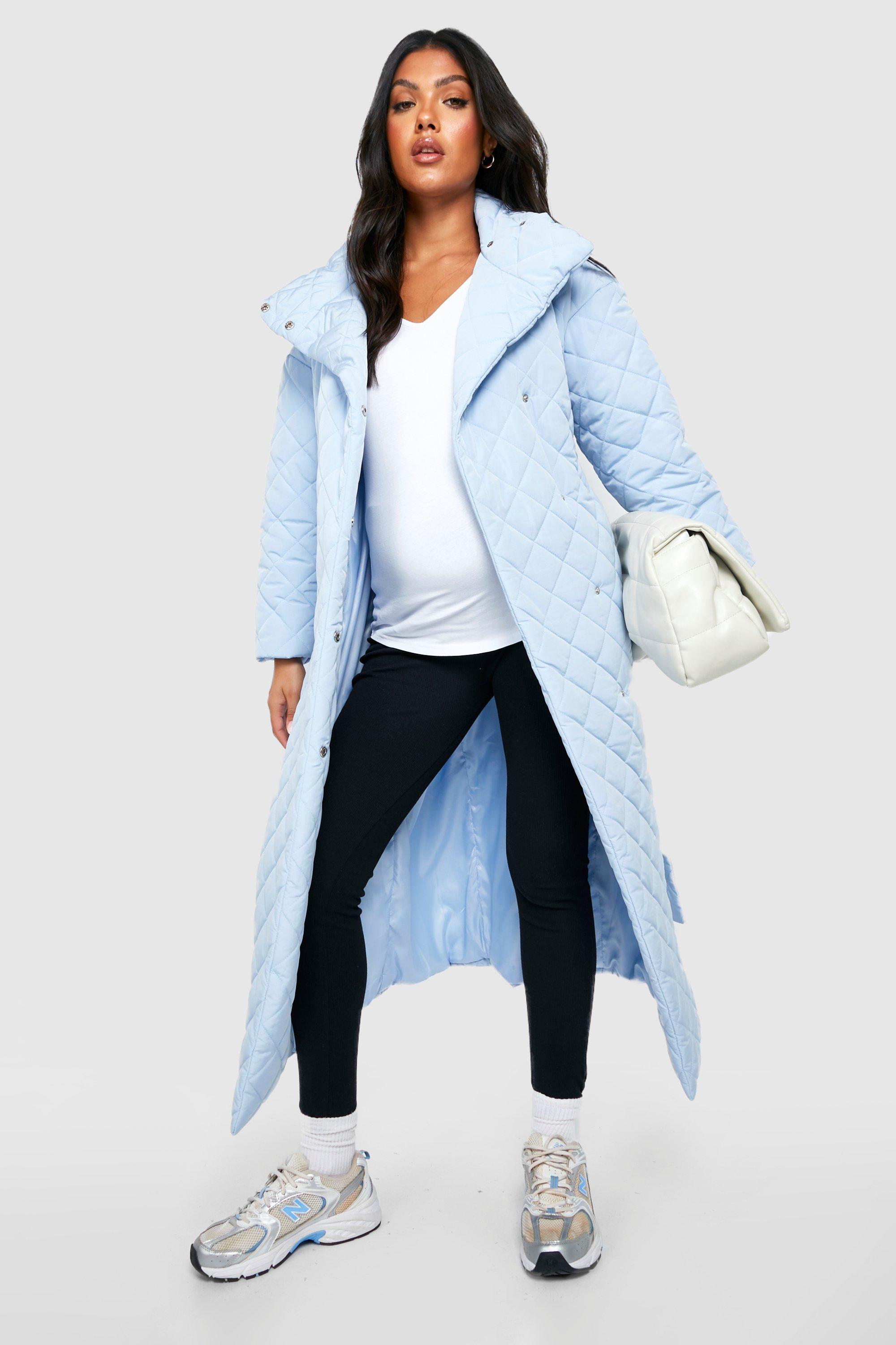 Powder blue hot sale wrap coat